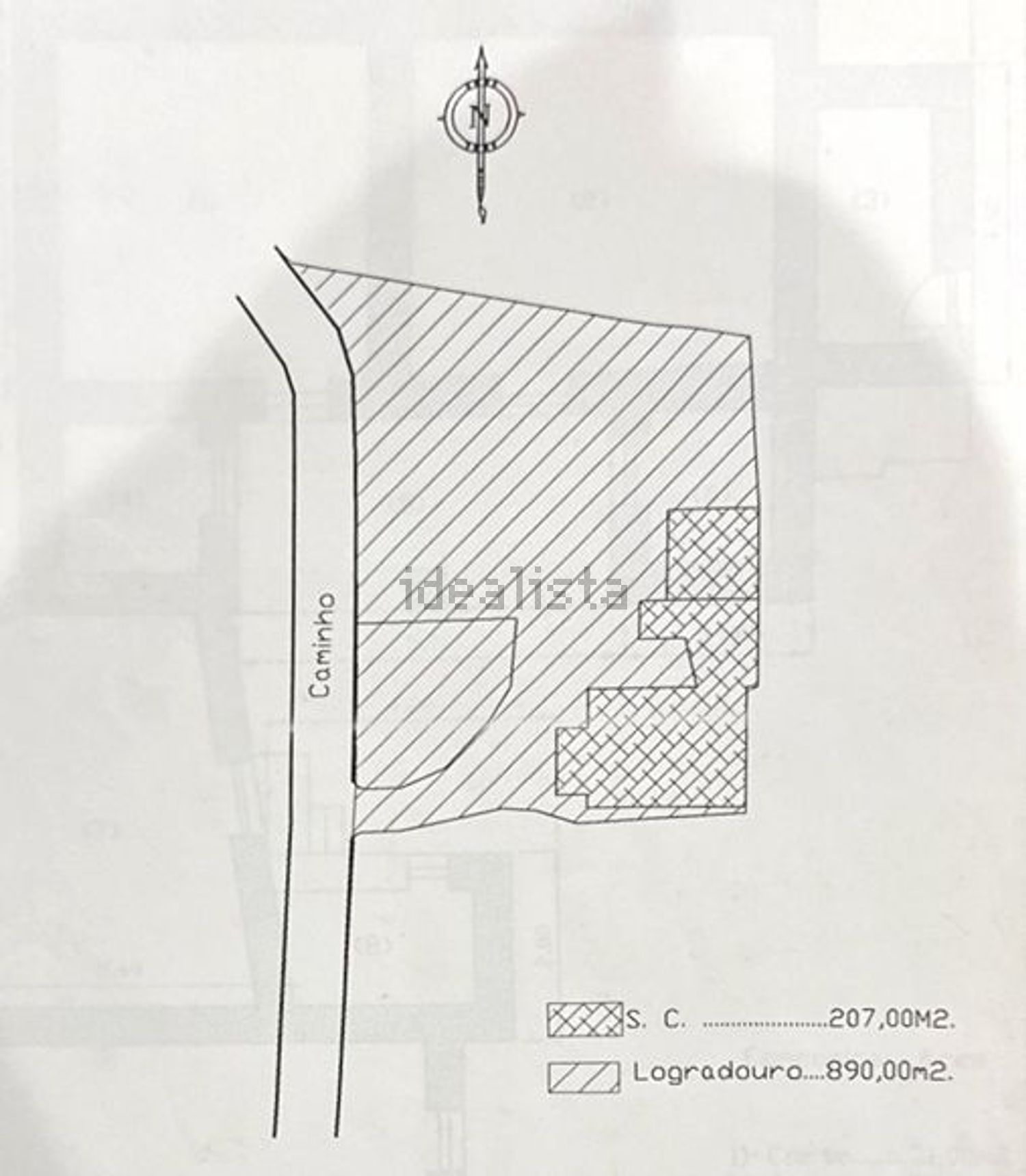 小楼房或独栋别墅出售在Ribeira do Neiva - 平面图