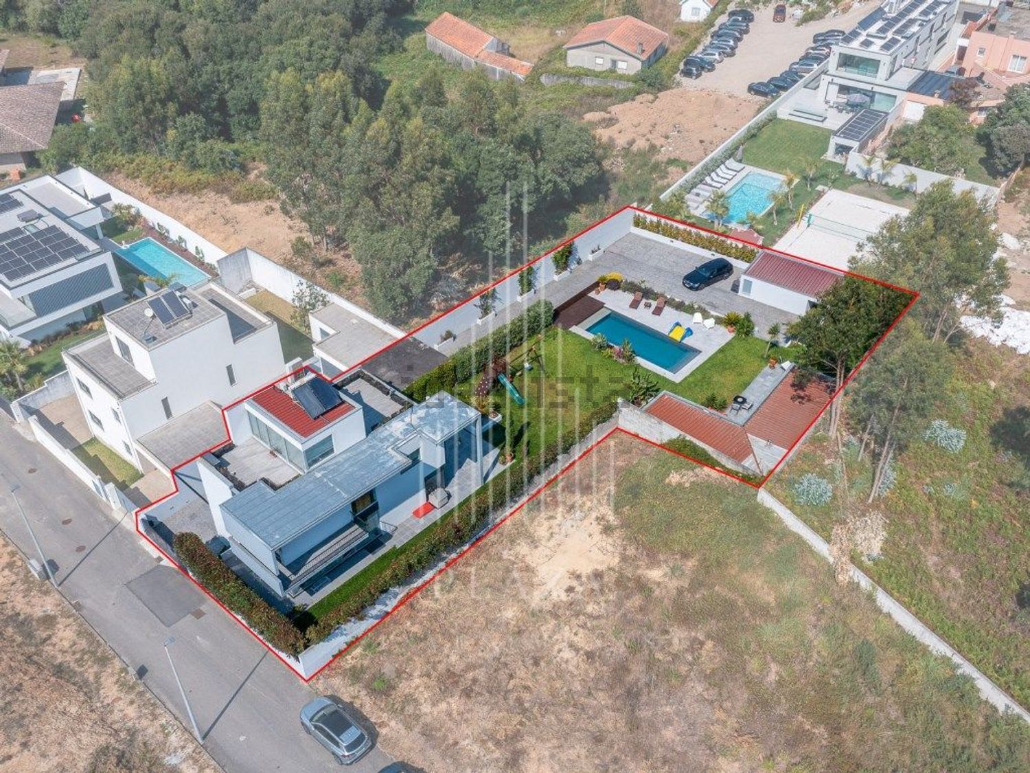 出租小楼房或独栋别墅在 Praia de Valadares - 游泳池