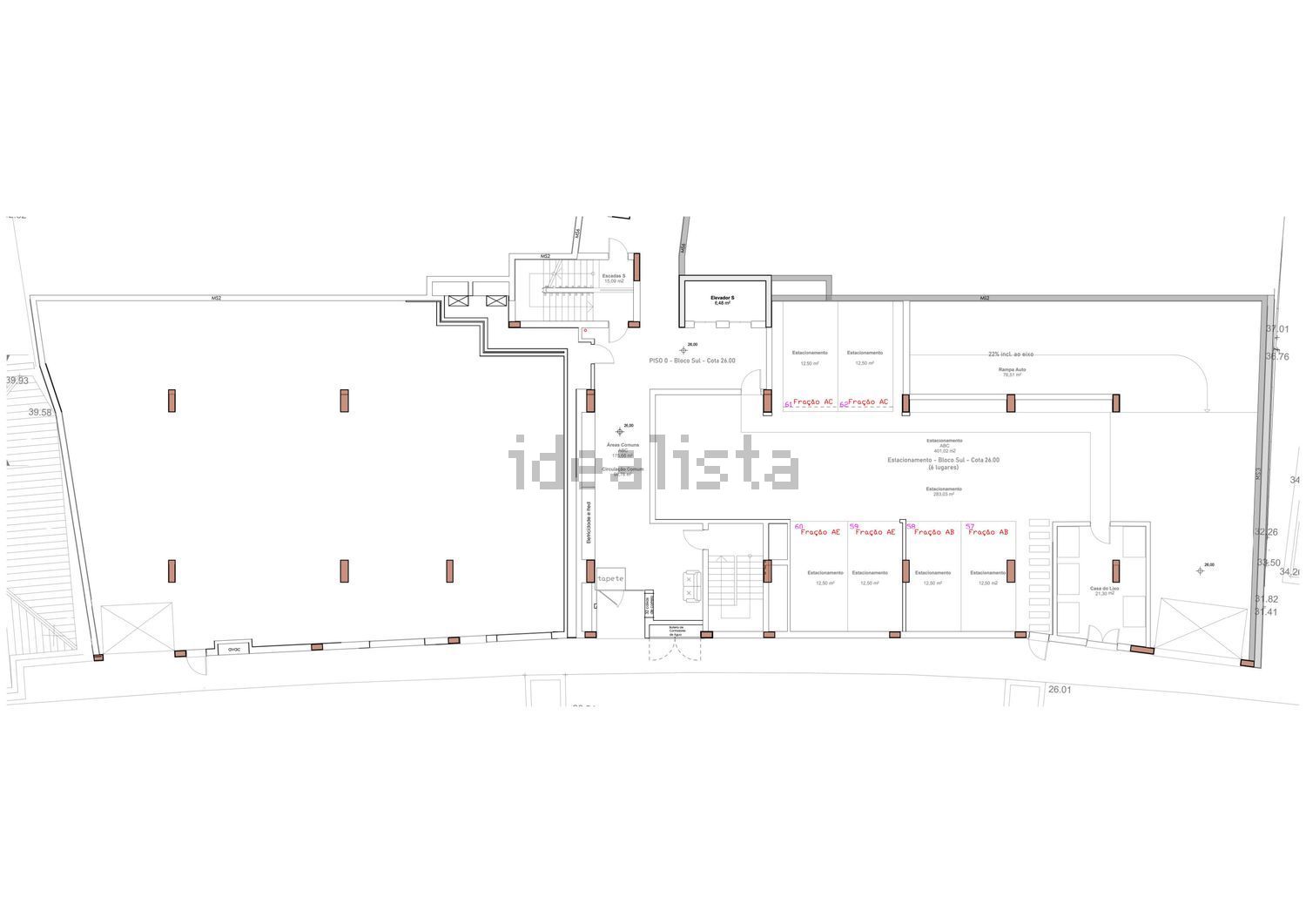 公寓 t3出售在Rua Dr. João Abel de Freitas, 35 - 平面图