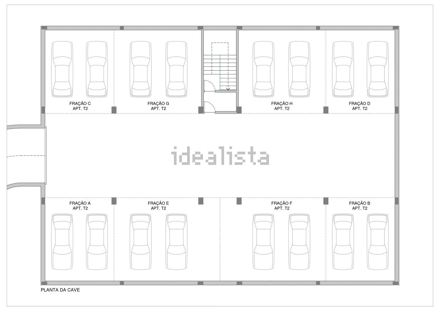公寓 t2出售在Rua da Feiteira s/n - 平面图