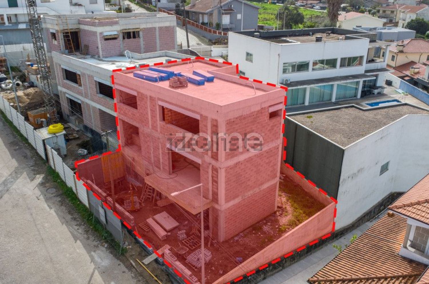 联排别墅出售在Rua Doutor Virgílio Miguel Mendes Oliveira Piçarra, 29 - 施工照片