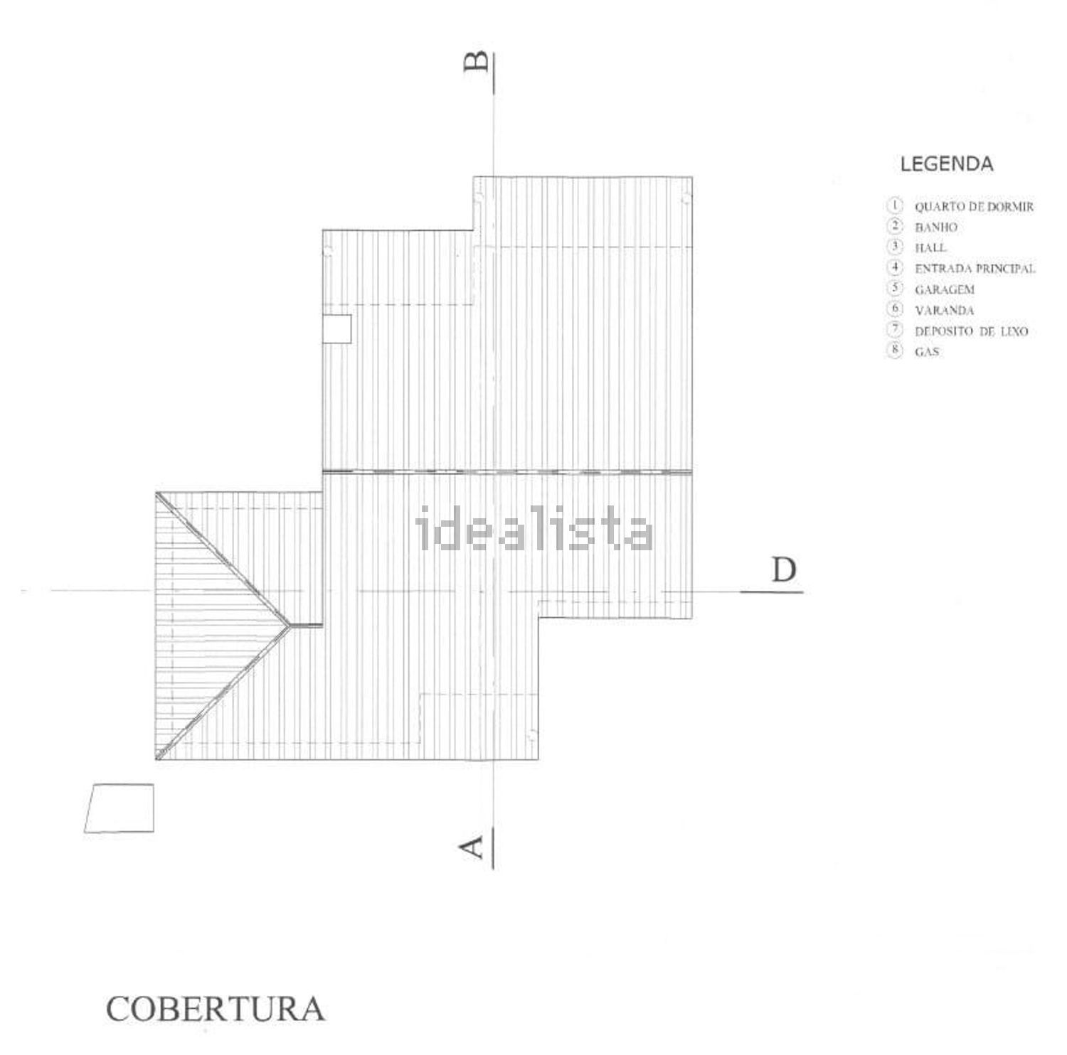 小楼房或别墅出售在Imaculado Coração Maria - 平面图