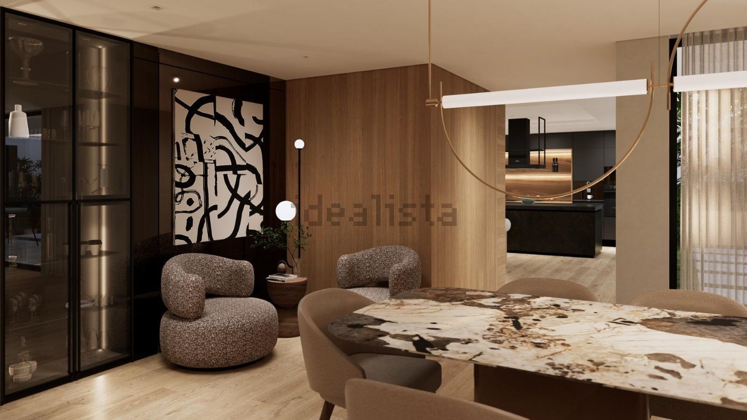 小楼房或独栋别墅出售在Rua de Alfaxim, 865 - 客厅