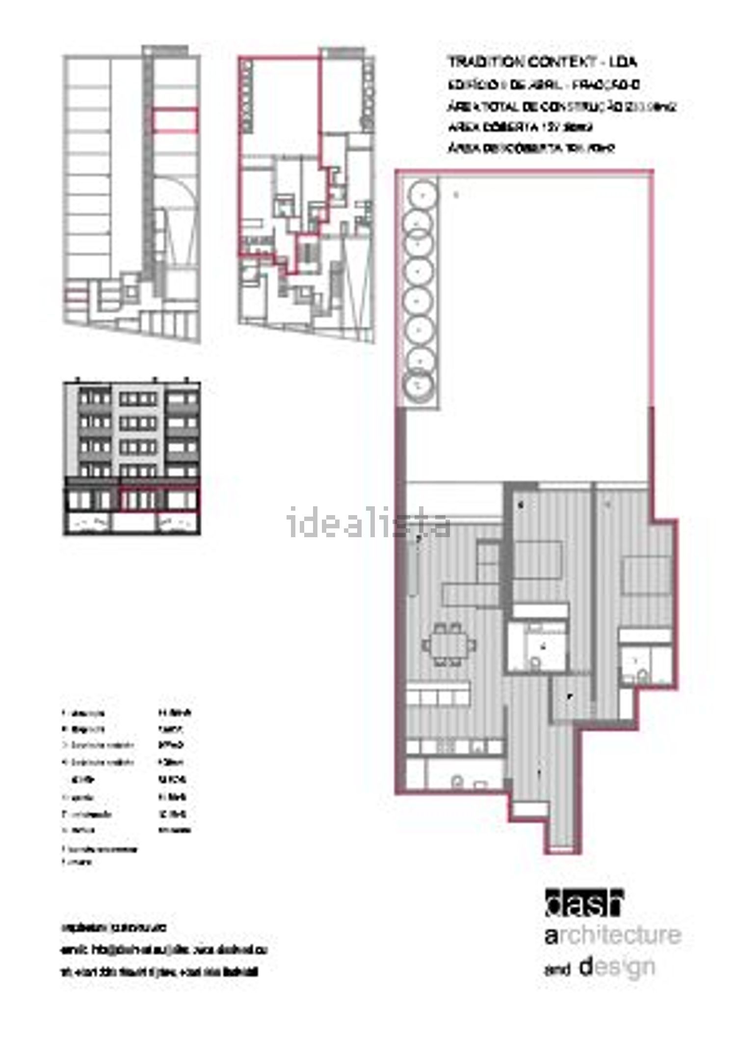 公寓 t2出售在Rua de Nove de Abril - 平面图