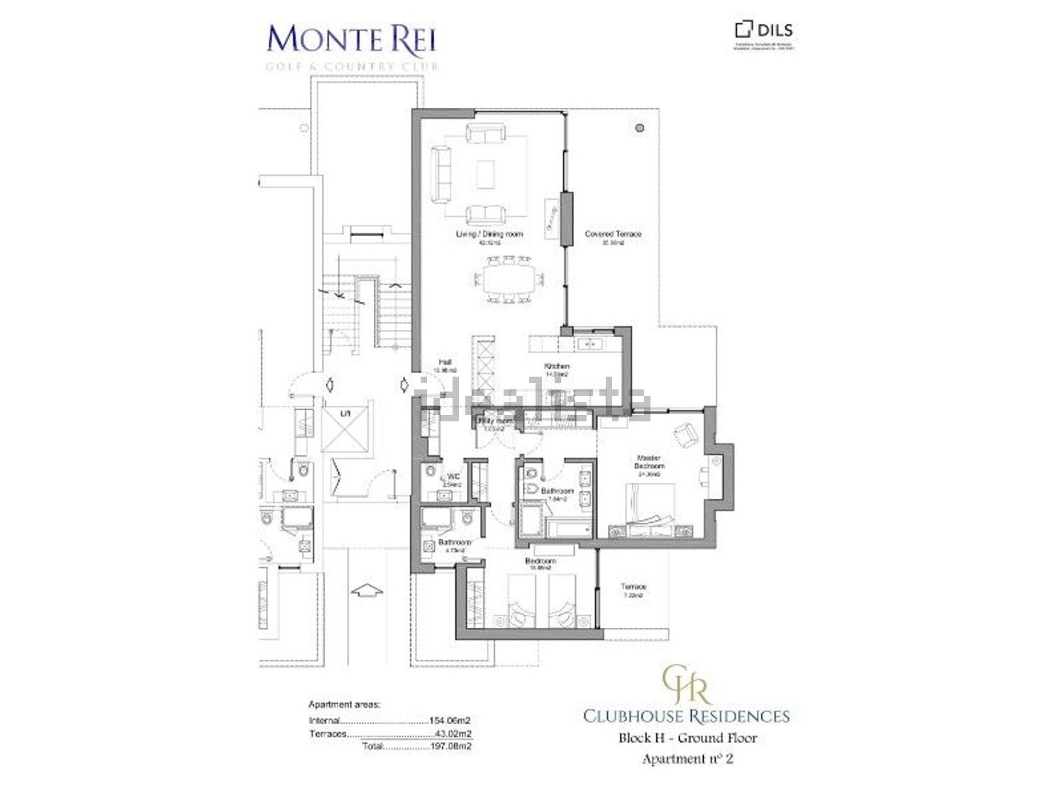 公寓 t2出售在 Urbanização Monte Rei Golf & Country Club s/n - 平面图