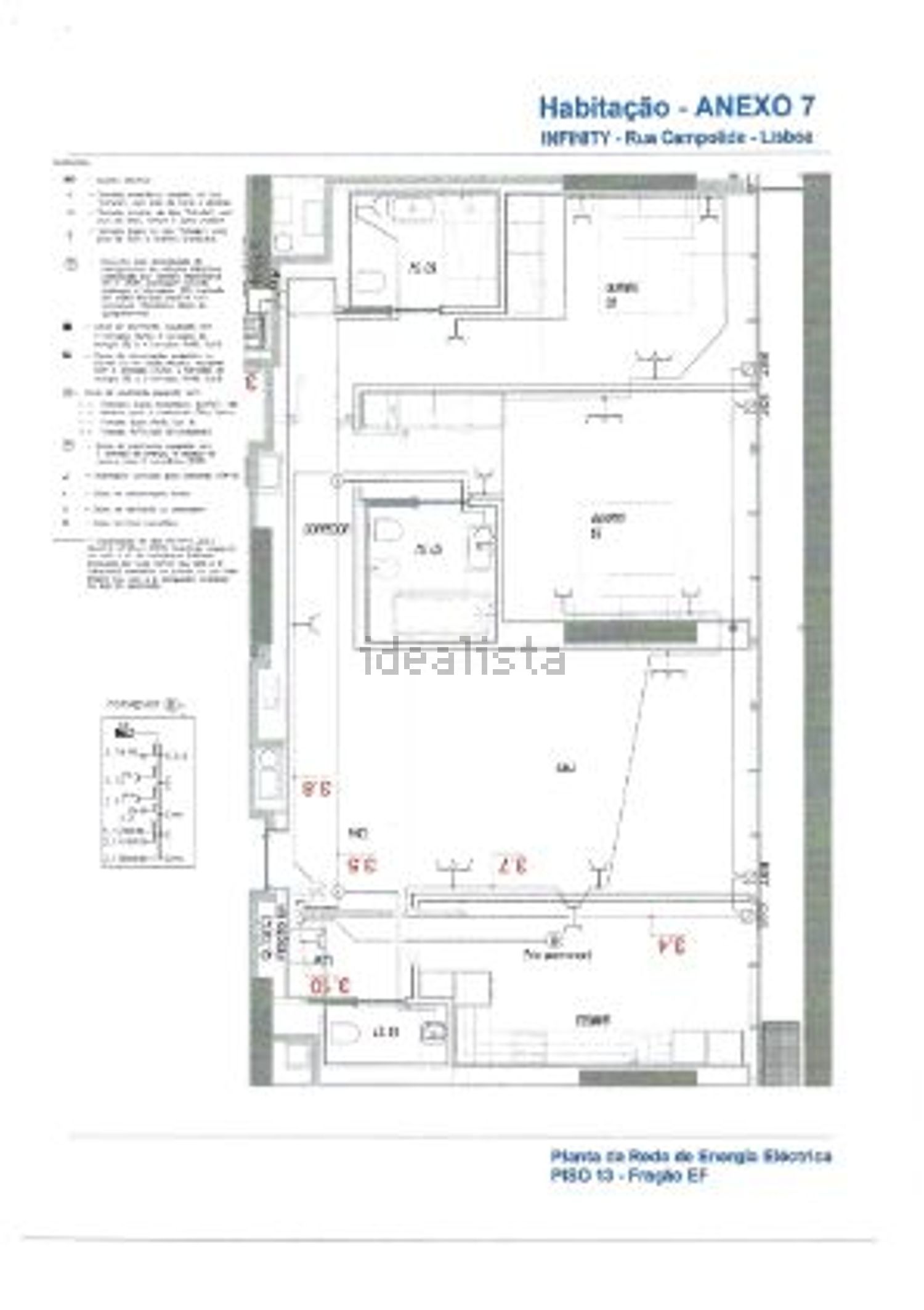 公寓 t2出售在Rua Canto da Maya - 平面图