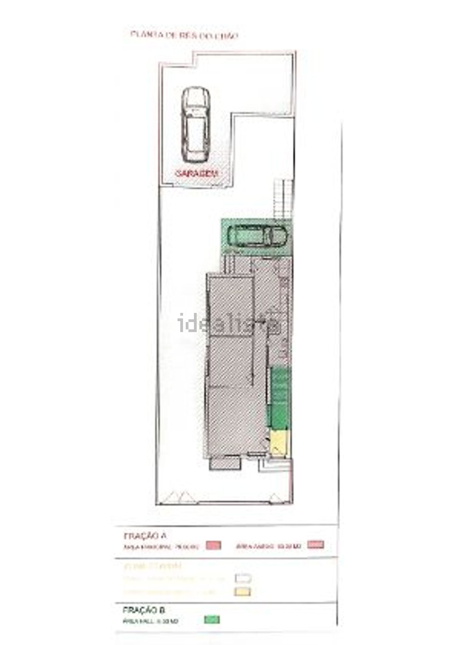公寓 t3出售在Rua Pescador Bacalhoeiro, 144 - 平面图