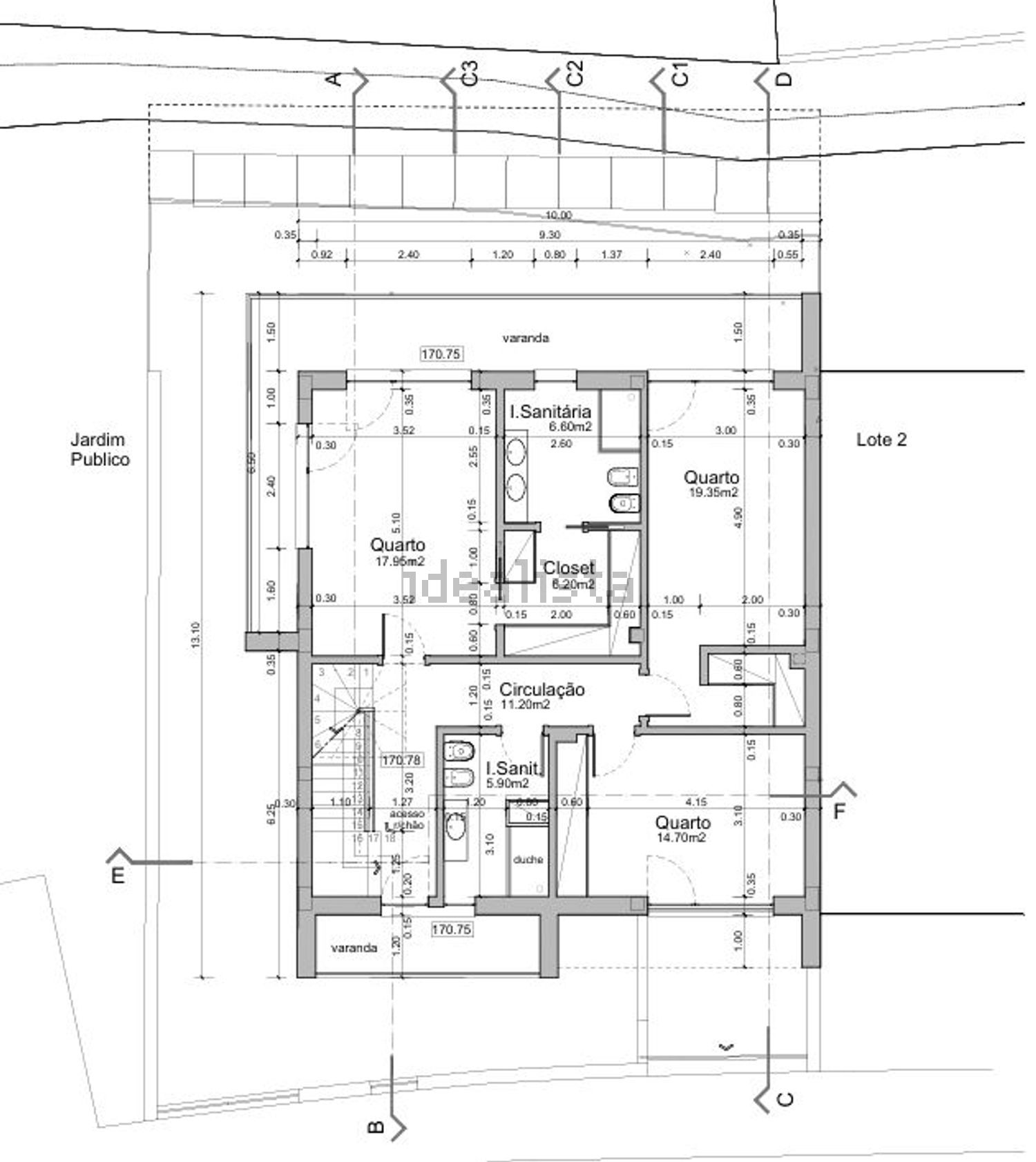 联排别墅出售在Praceta Courela do Forno, 42 - 平面图