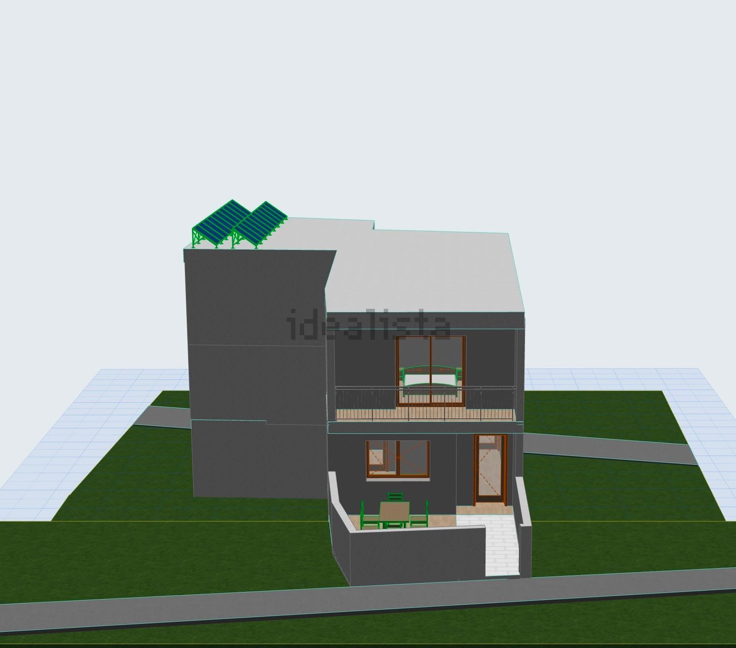 小楼房或独栋别墅出售在Rua das Safiras s/n - 平面图