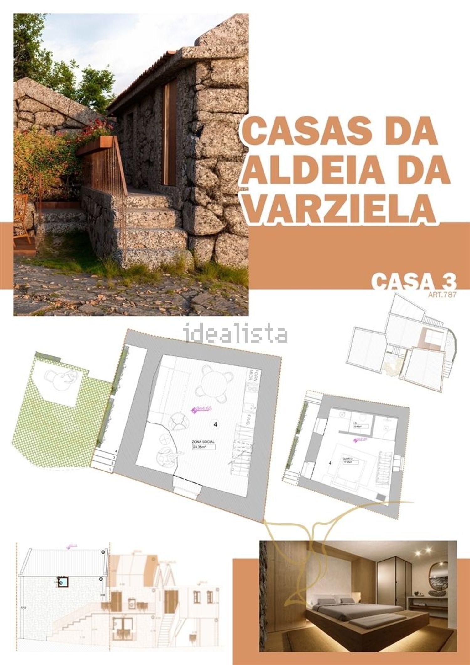 小楼房或独栋别墅出售在 Varziela s/n - 办公室
