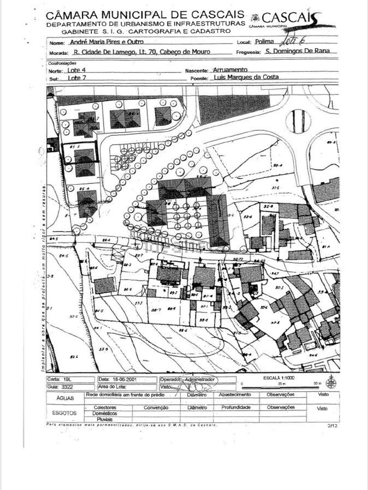 双拼别墅出售在Rua Maximiano de Sousa, 25 n - 平面图