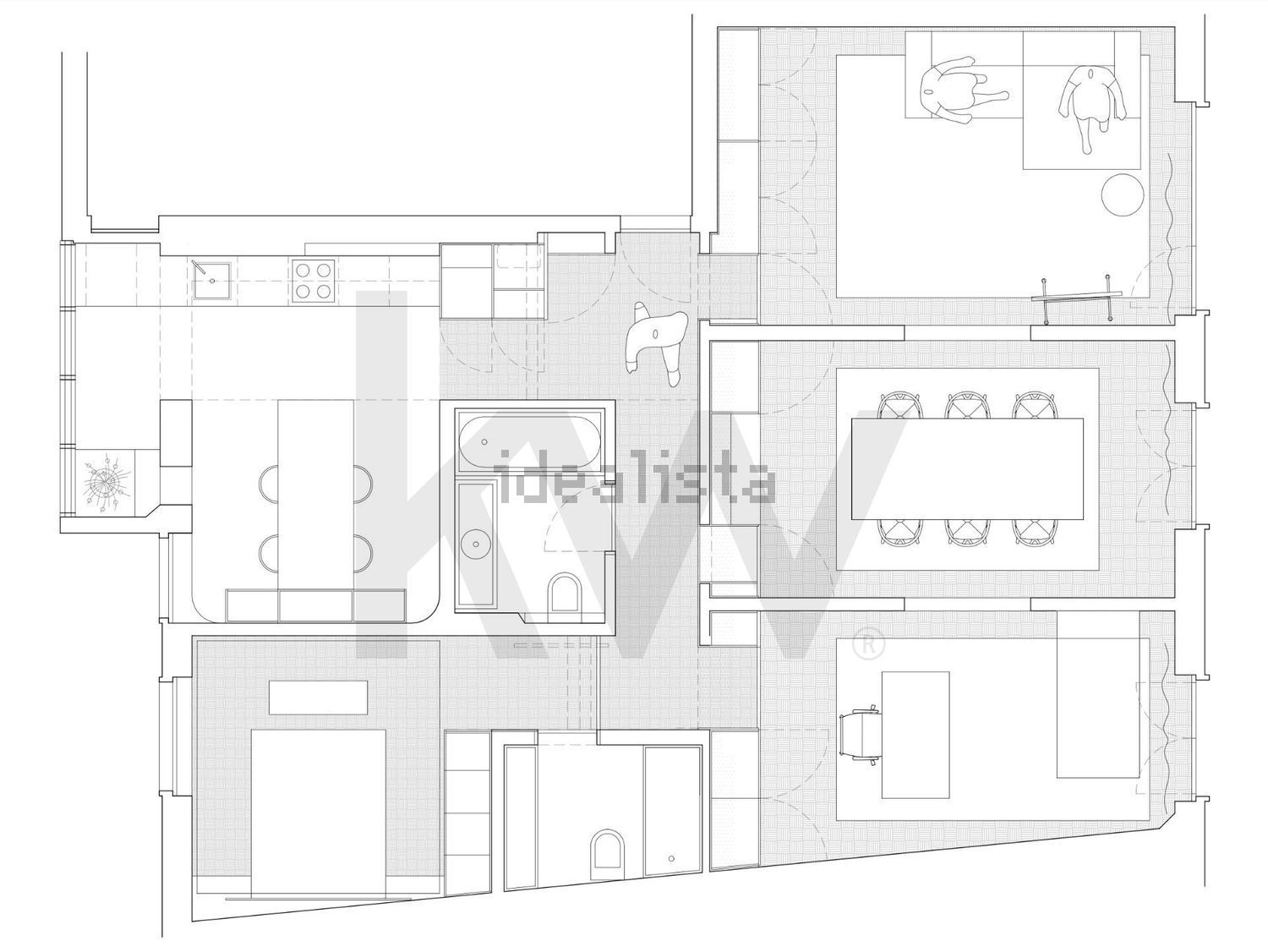 公寓 t3出售在 Bairro S. Miguel - Entrecampos - 平面图
