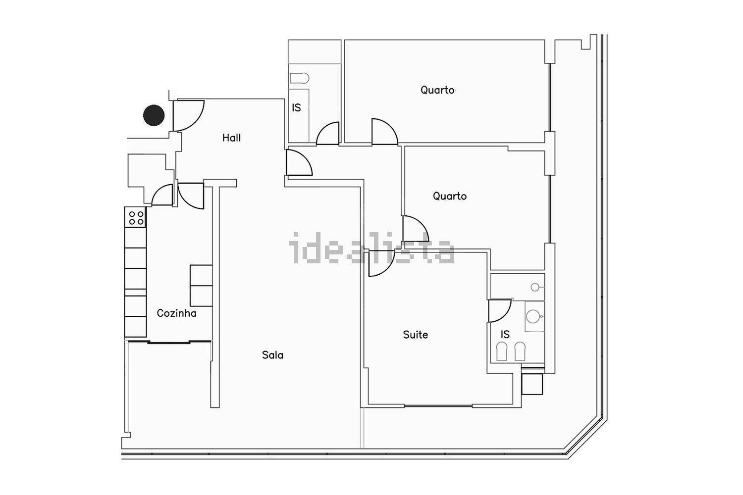 公寓 t3出售在Rua da Quinta das Palmeiras N27 - 平面图