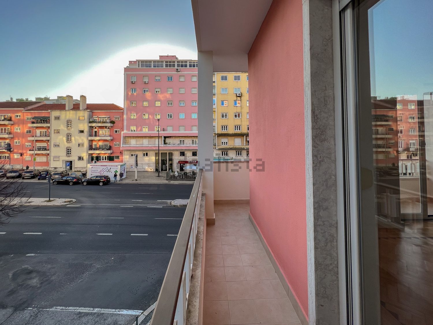 出租公寓 t2在Avenida de Roma - 阳台