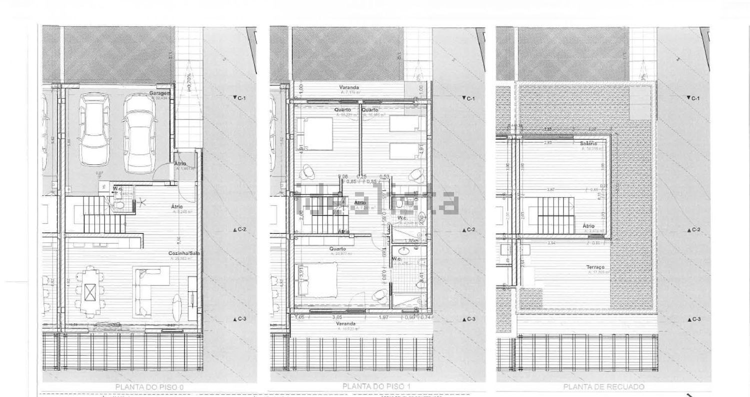 联排别墅出售在Rua da Sandia - 平面图
