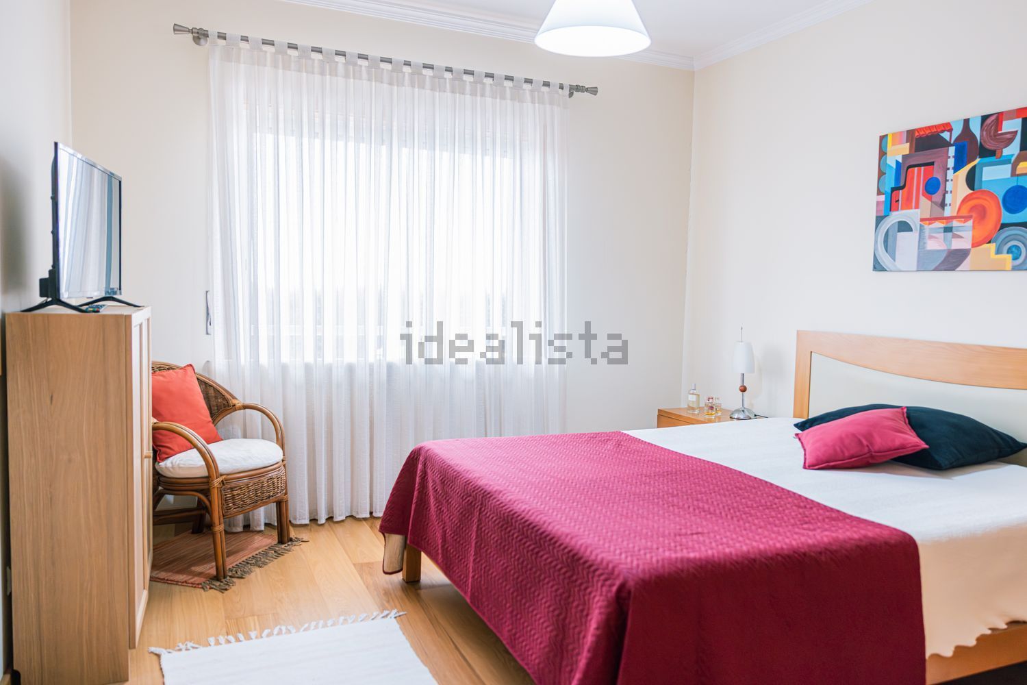 出租公寓 t1在Rua Praia de Brito, 42 - 卧室