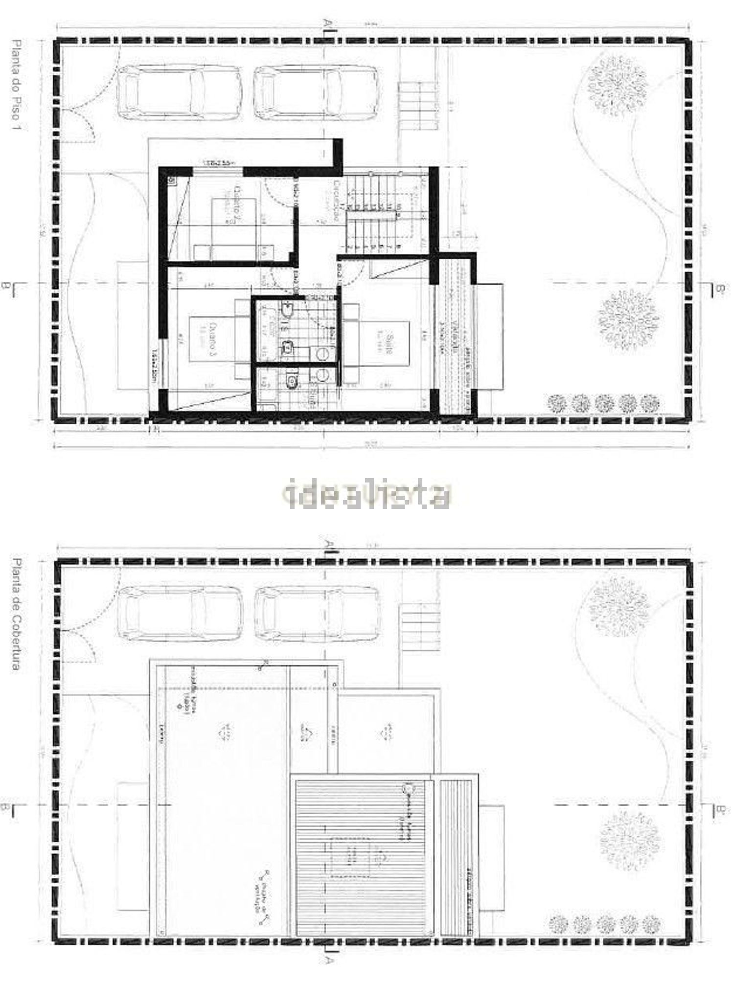 双拼别墅出售在 Foros de Amora - 平面图