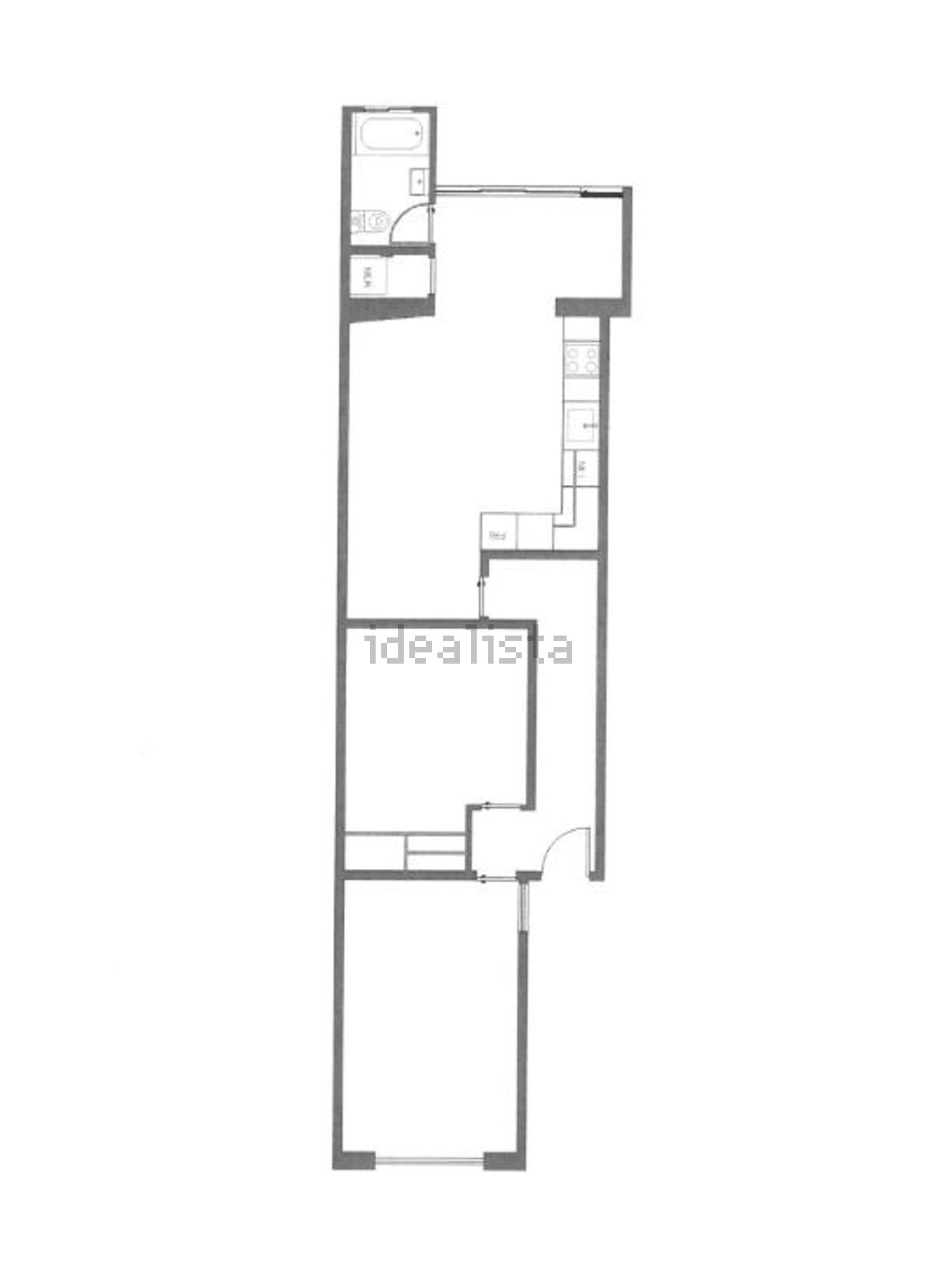 公寓 t2出售在Rua Sousa Viterbo, 11 - 平面图