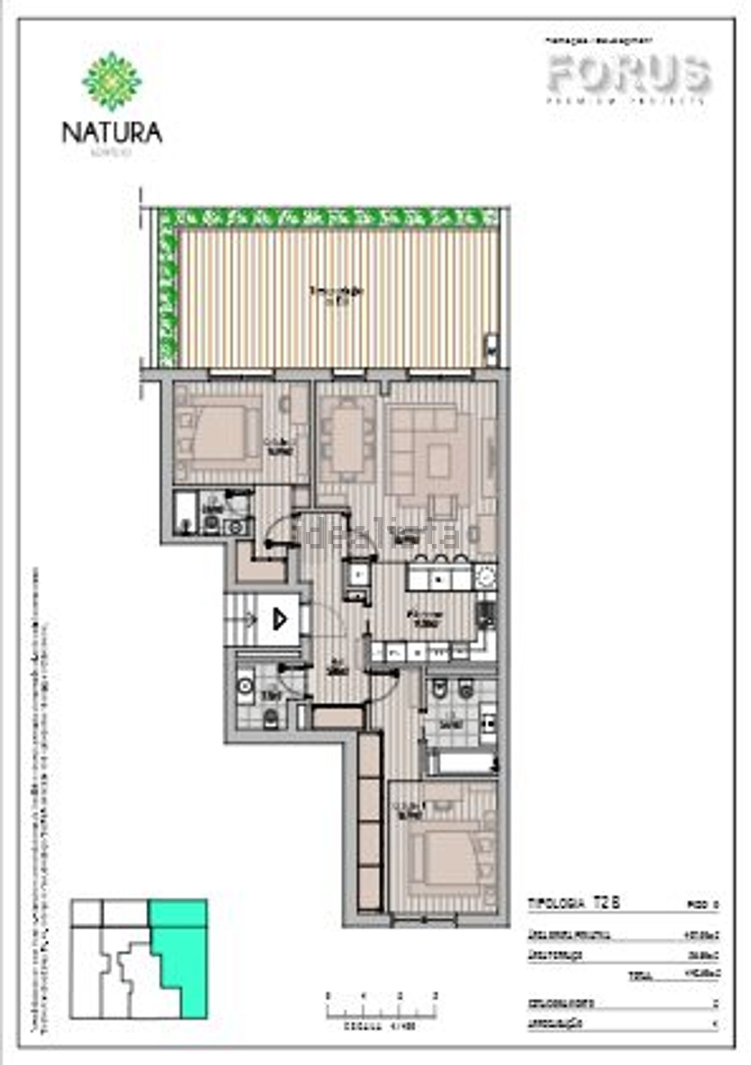 公寓 t2出售在Avenida Defensores de Chaves - 平面图