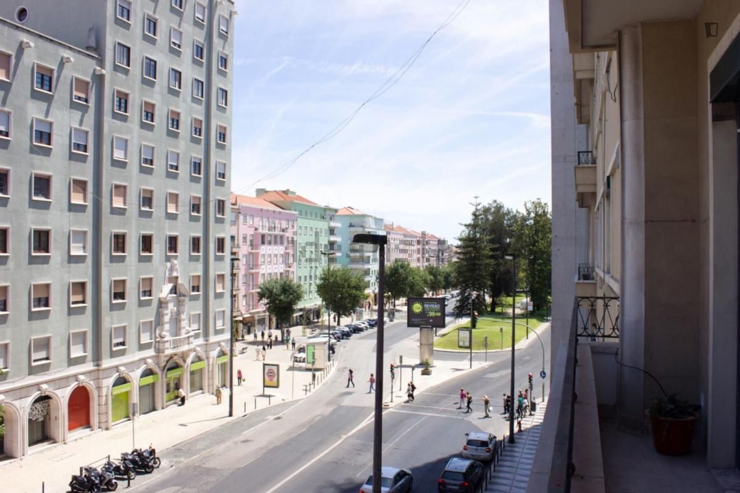 出租房间在Avenida de Roma - 视线