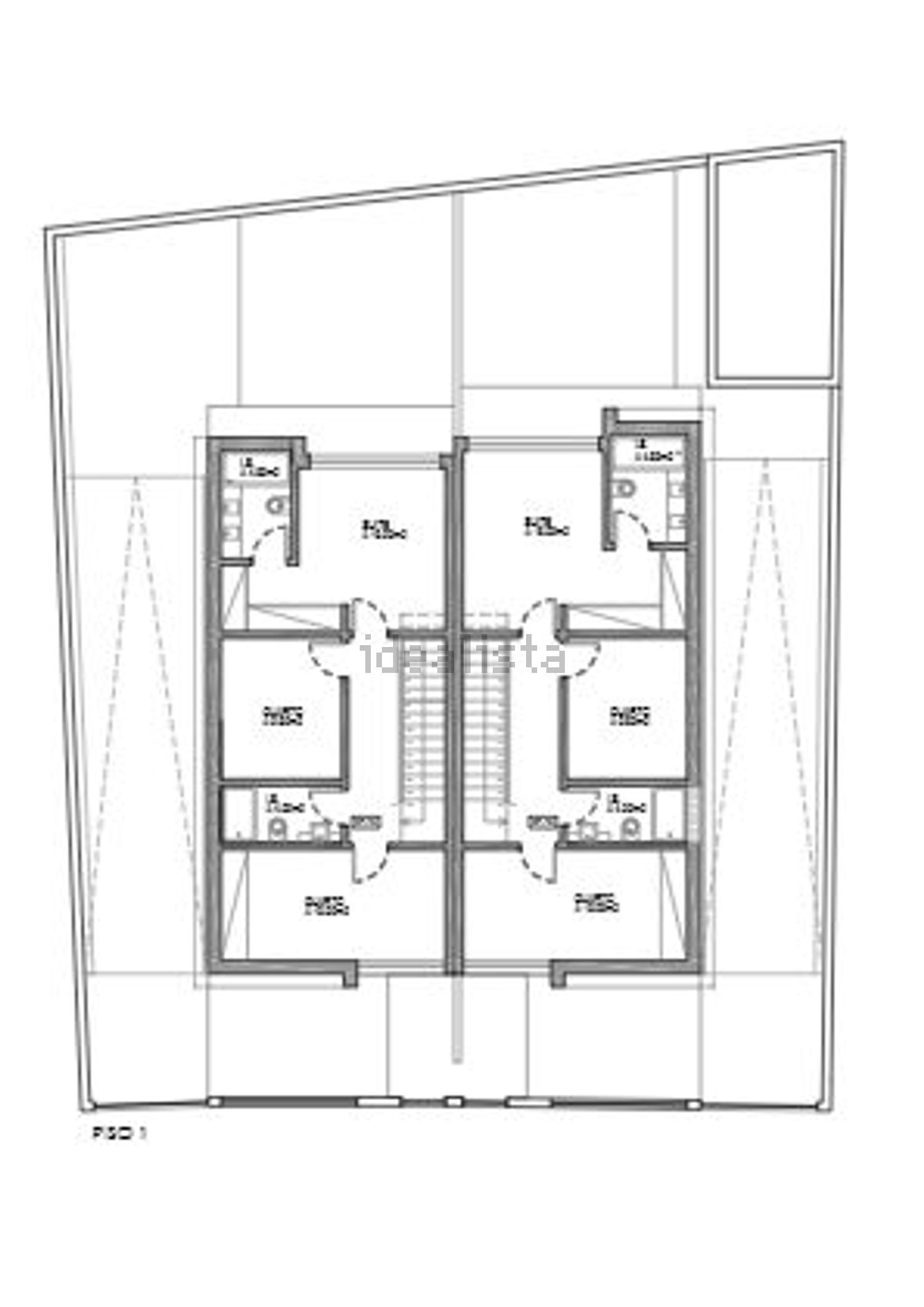 双拼别墅出售在Rua Sítio das Neves, 386 - 平面图