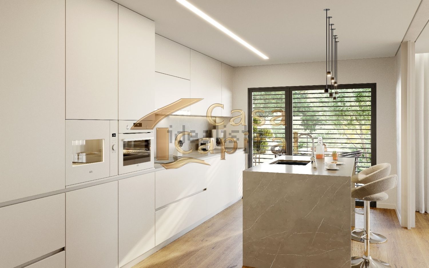 双拼别墅出售在 Vila Real - 厨房