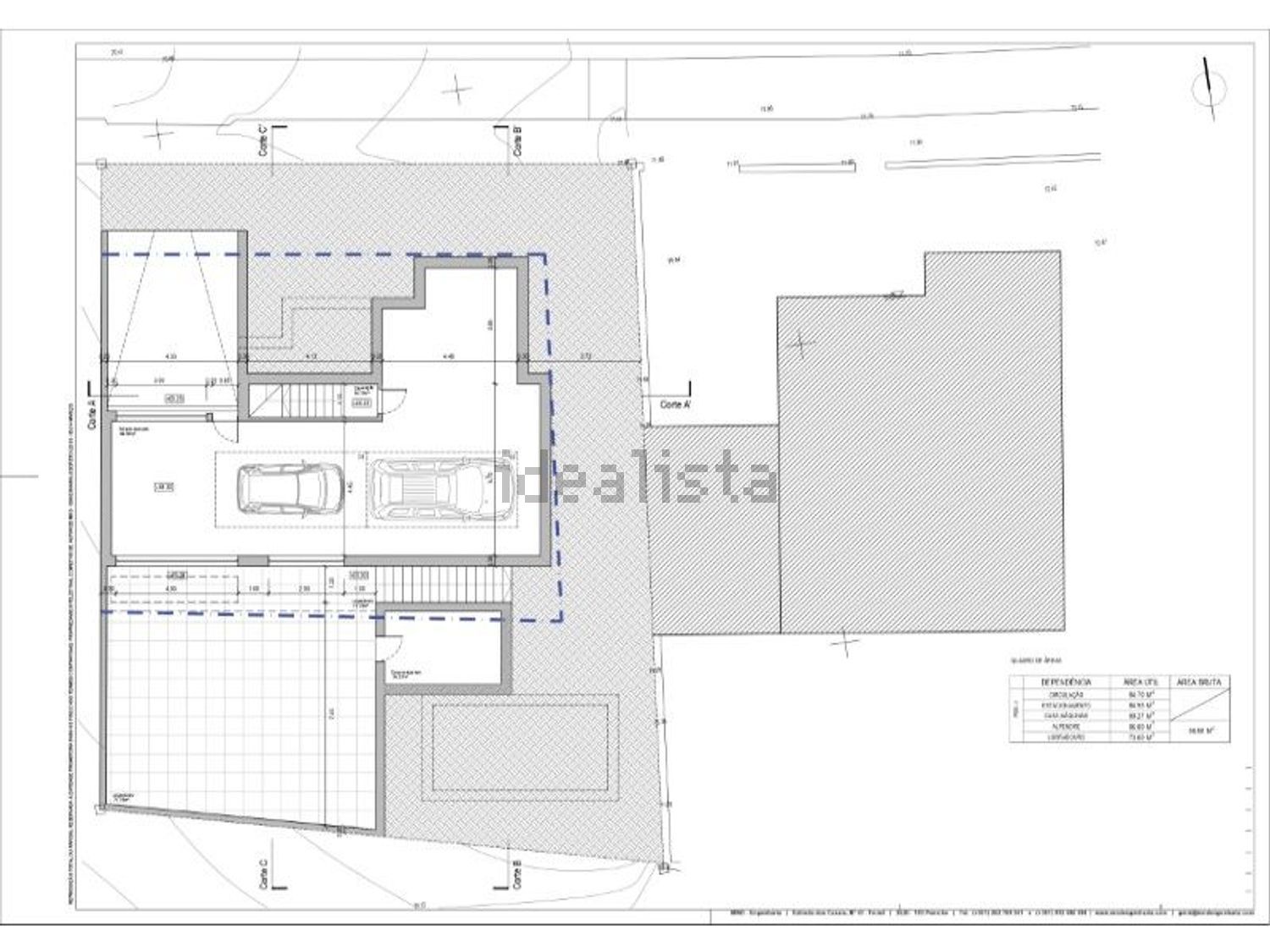 小楼房或独栋别墅出售在 Casais de Mestre Mendo - Coimbrã - 平面图