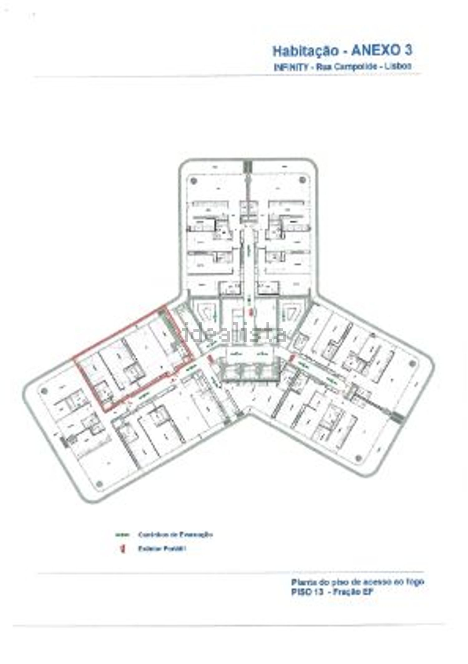 公寓 t2出售在Rua Canto da Maya - 平面图