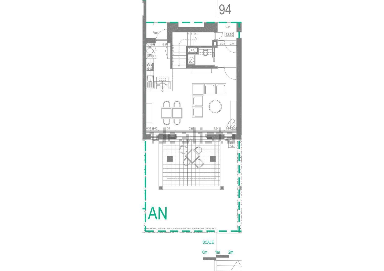 公寓 t2出售在Rua João Paulo II, 1 - 平面图