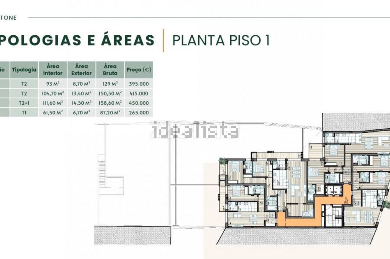 公寓 t2出售在Rua 5 de Outubro, 5640 - 平面图