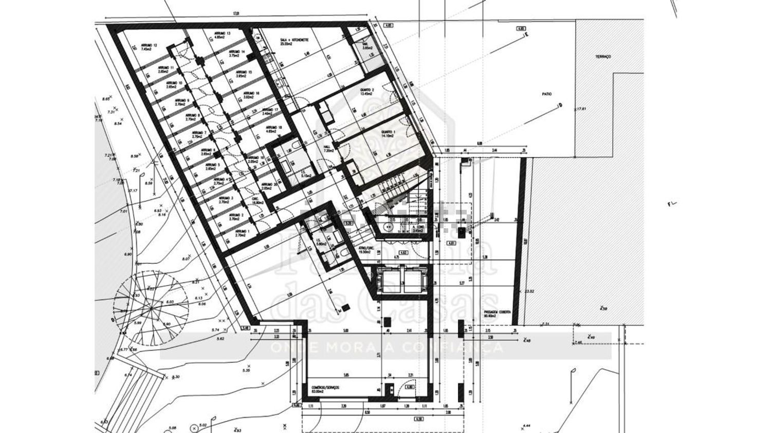 公寓 t1出售在Rua da Recosta, 43 - 平面图