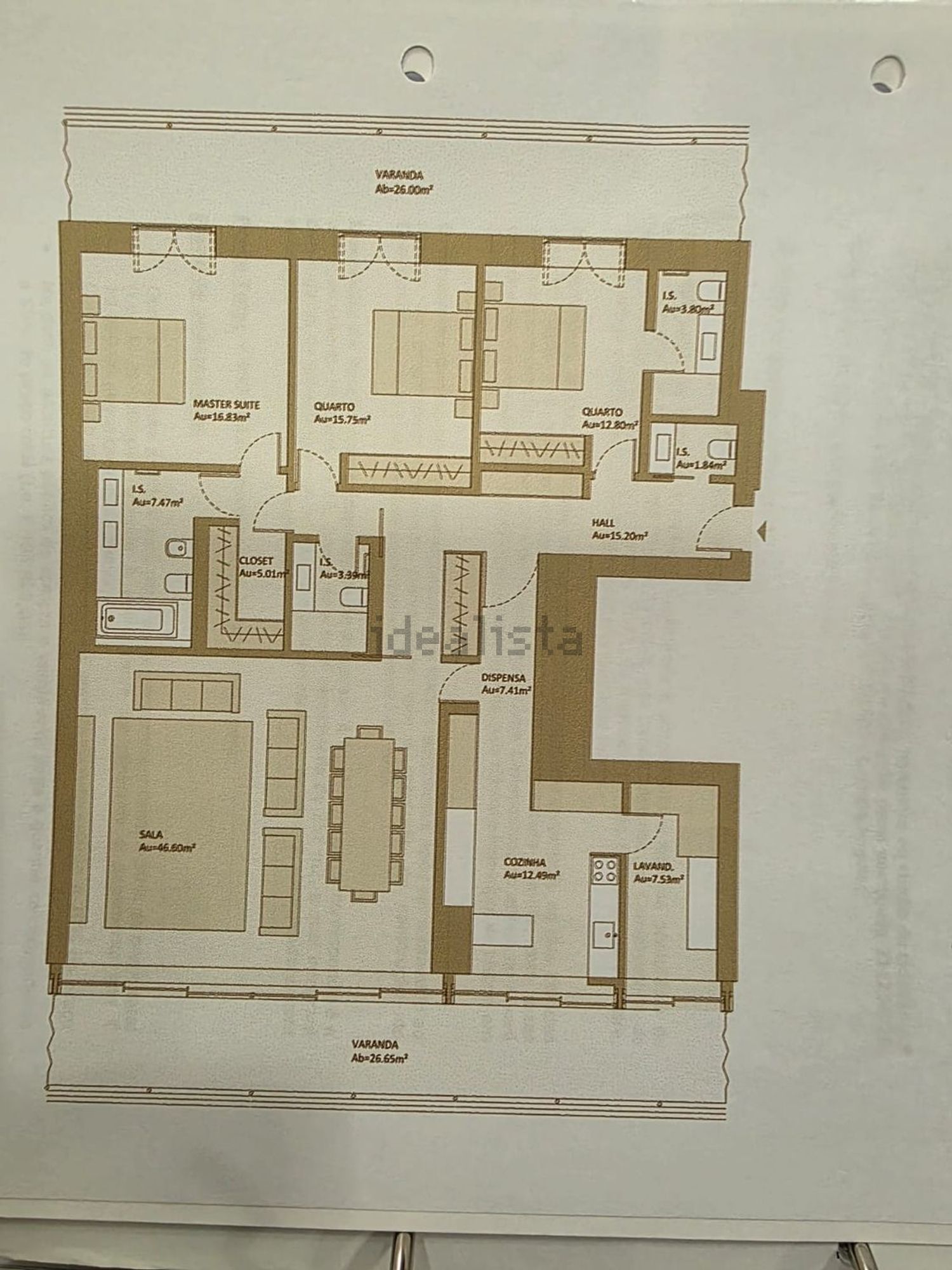 公寓 t3出售在 Gulbenkian - Praça Espanha - 平面图