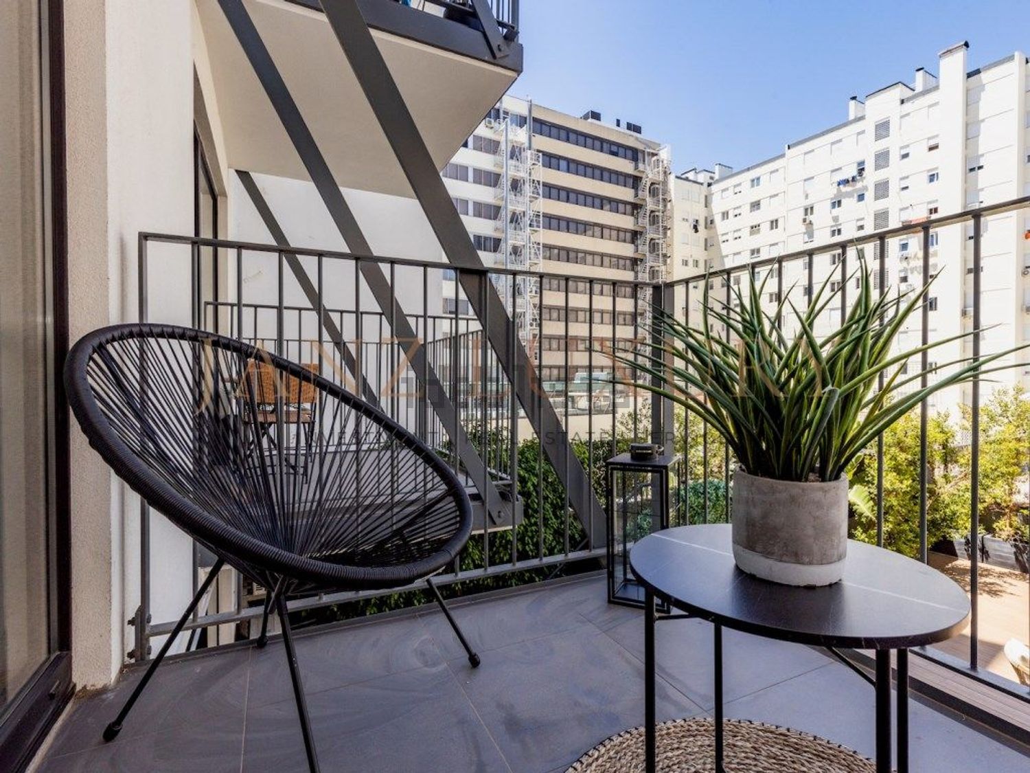 出租公寓 t1在Avenida João Crisóstomo - 阳台