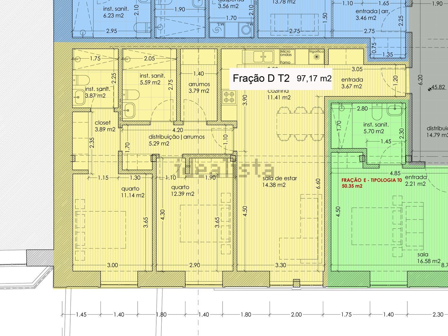 公寓 t2出售在Rua Soares Pereira, 46 - 平面图