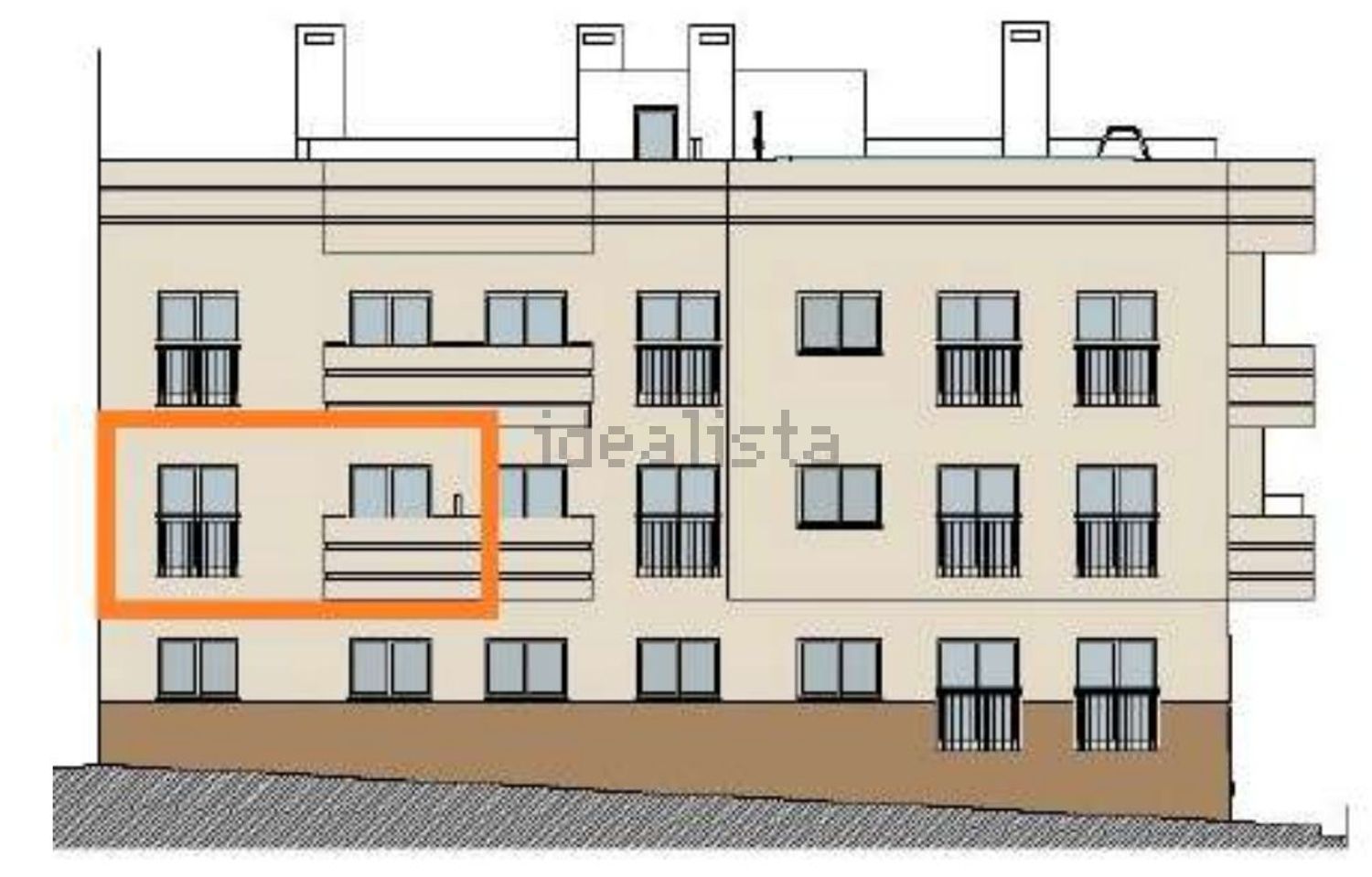 公寓 t3出售在Rua São Pedro - Sitio Do Caracol, 19 - 平面图