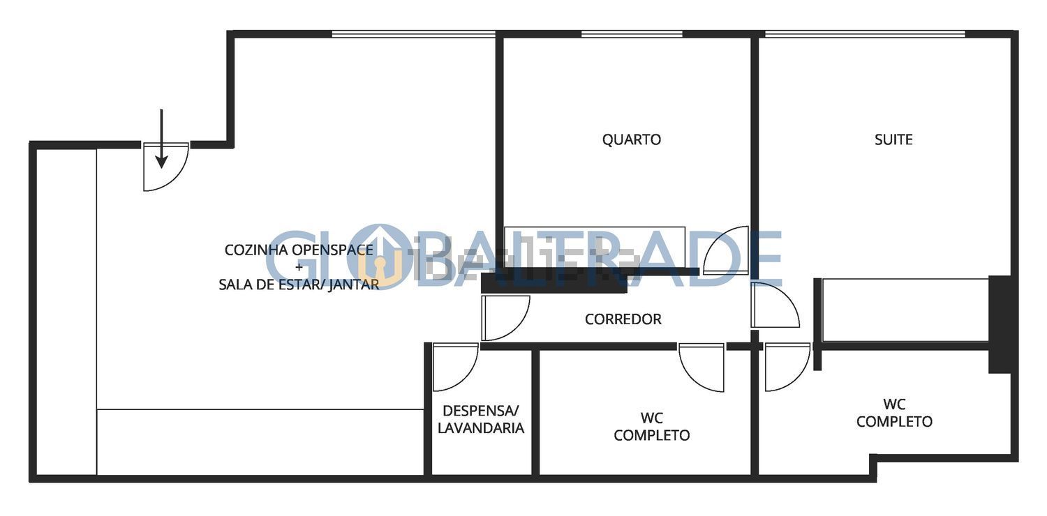 公寓 t2出售在 Alfena - 平面图