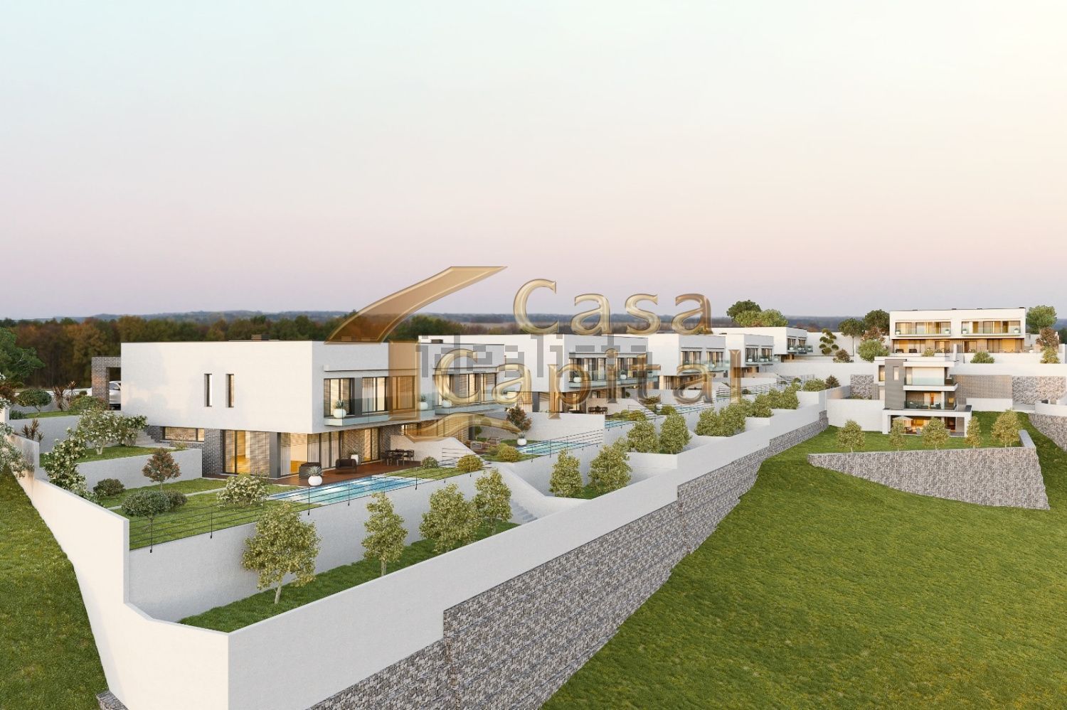 双拼别墅出售在 Vila Real - 外立面