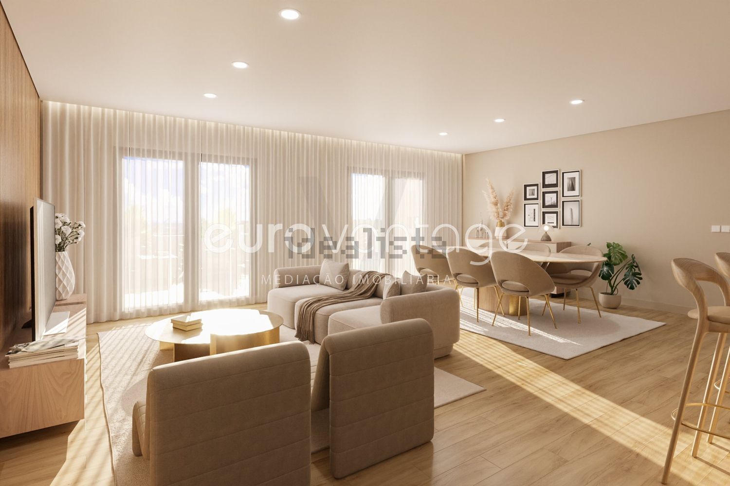 公寓 t2出售在Rua Vale das Cervas, 135 - 客厅