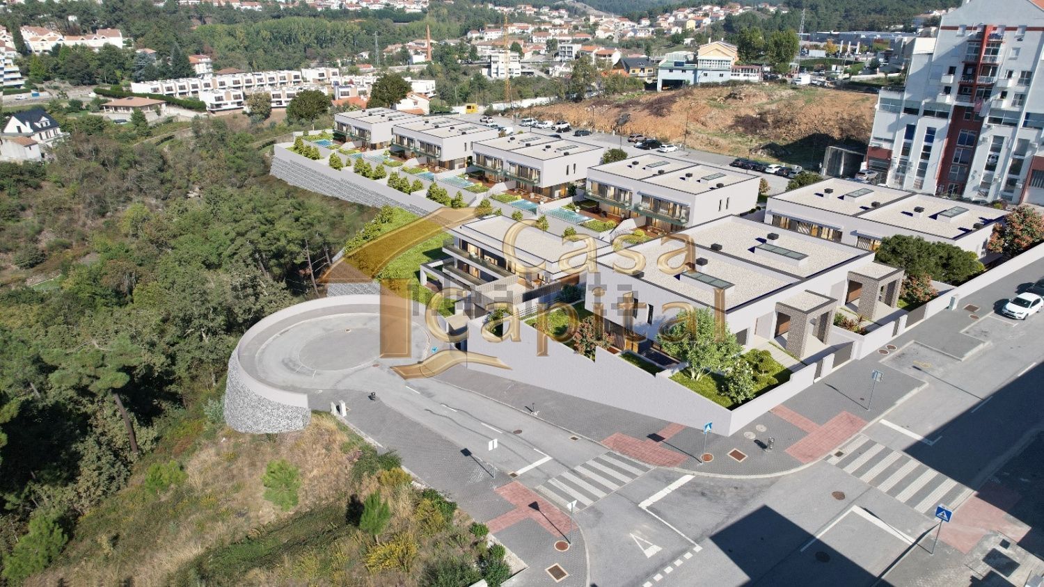 双拼别墅出售在 Vila Real - 外立面