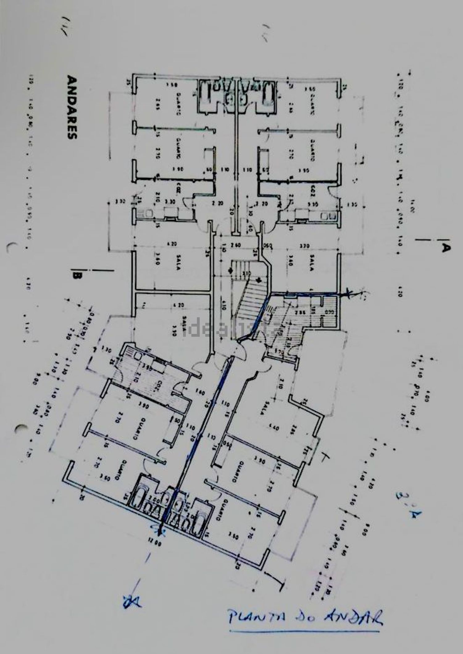 公寓 t2出售在Rua Conde de Rio Maior - 平面图