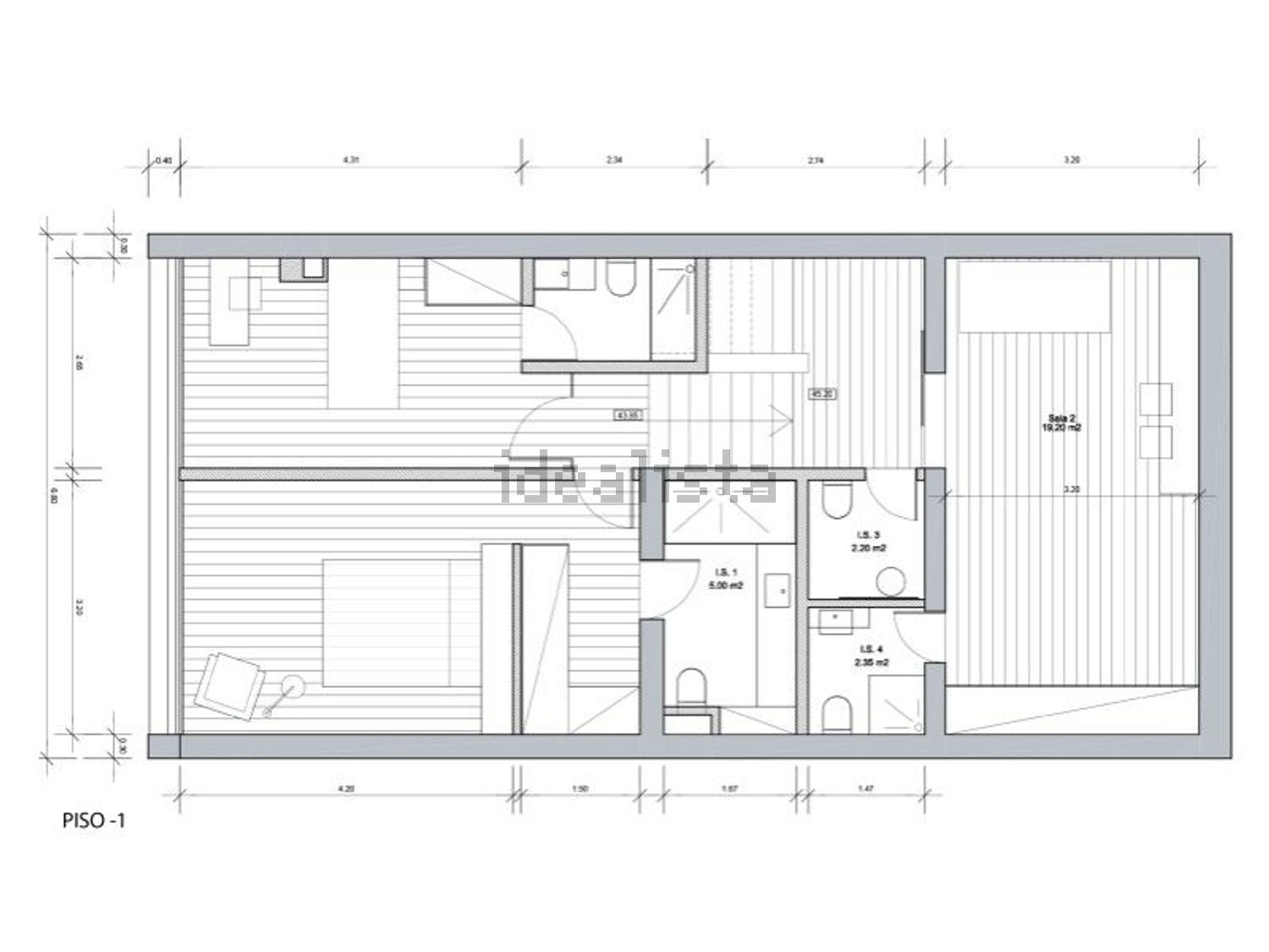 出租公寓 t3在 Fontaínhas - São José - 平面图