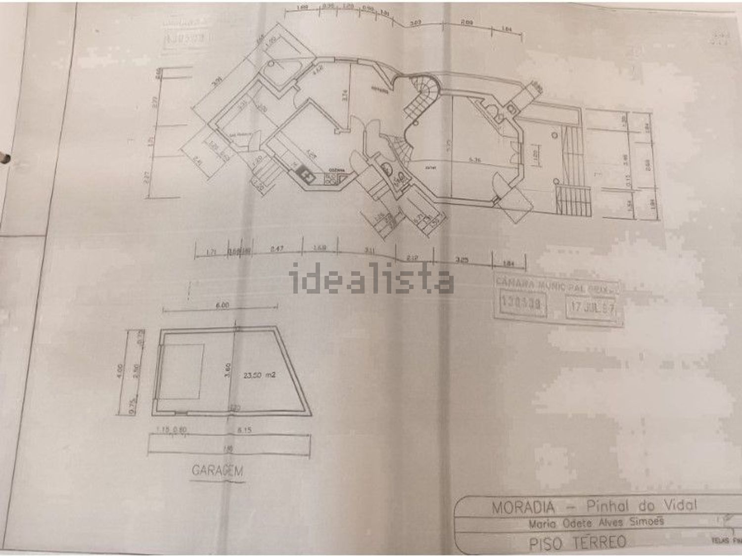 小楼房或独栋别墅出售在Rua dos Pinheiros - 平面图