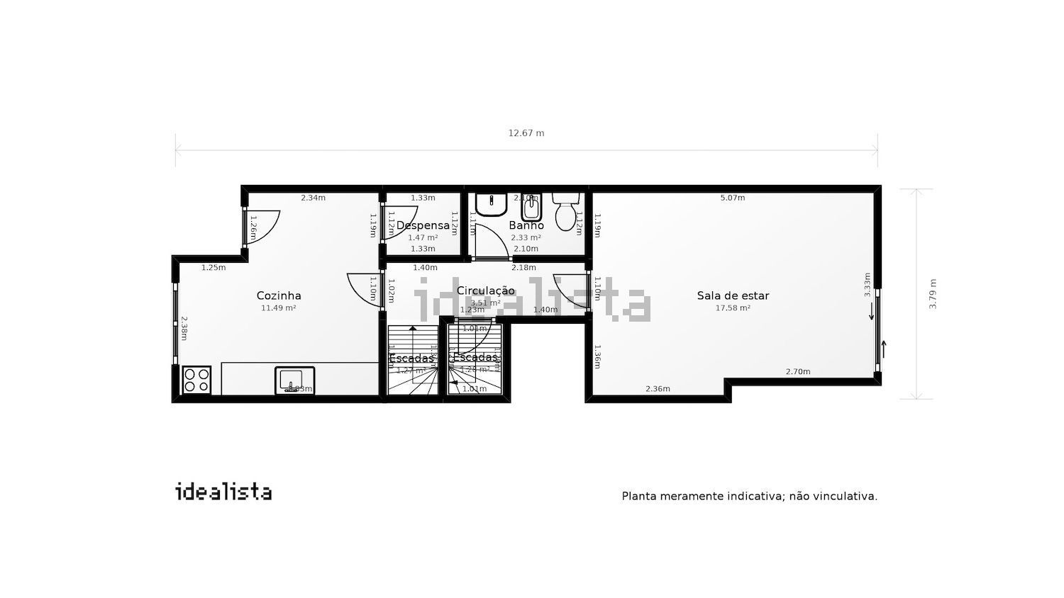 双拼别墅出售在 Santa Marta de Portuzelo - 平面图