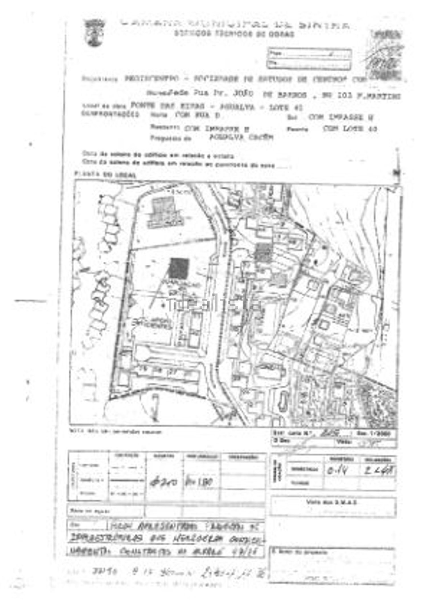 公寓 t2出售在Rua da Ribeira - 平面图