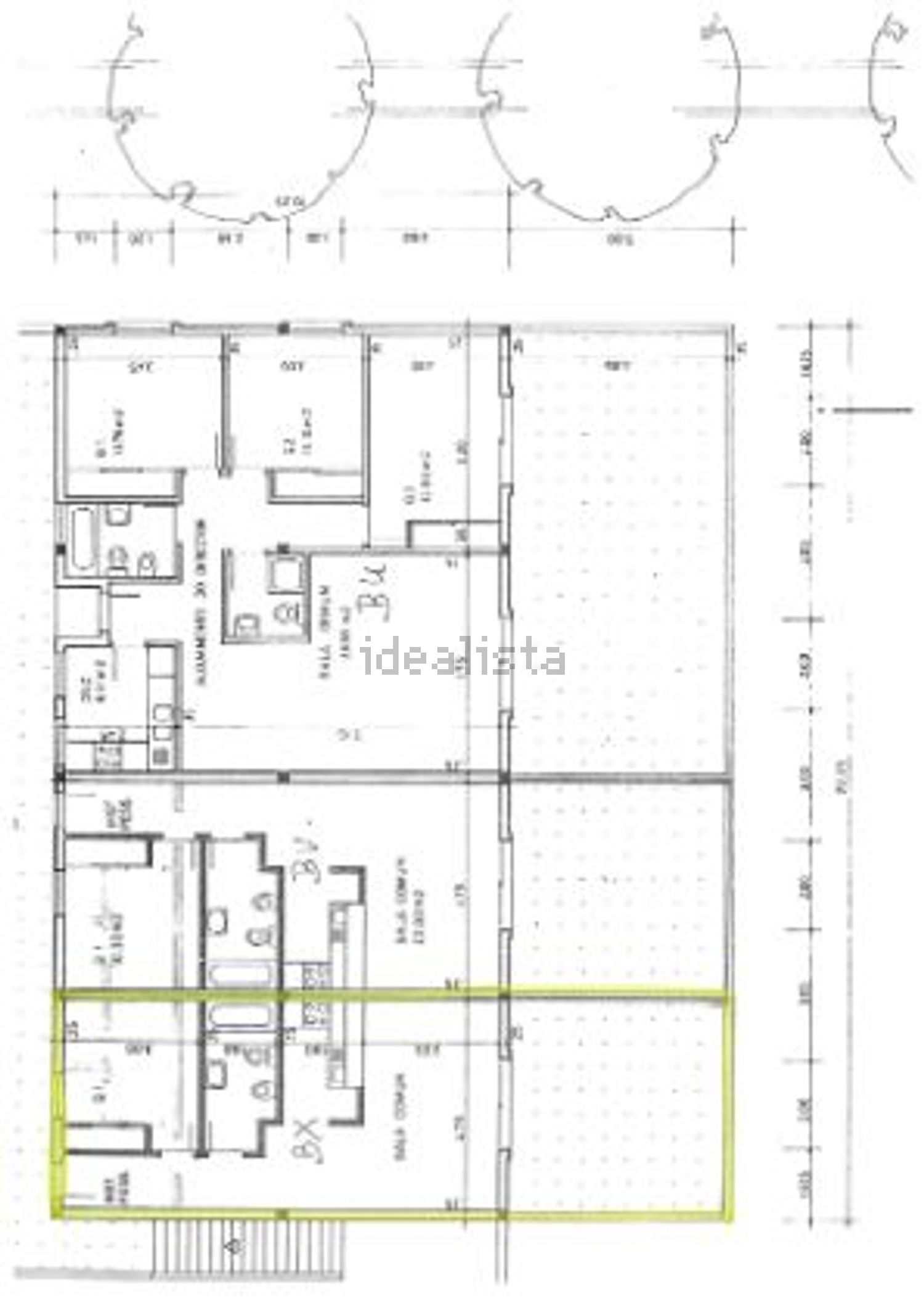 公寓 t1出售在Caminho da Praia da Coelha - 平面图