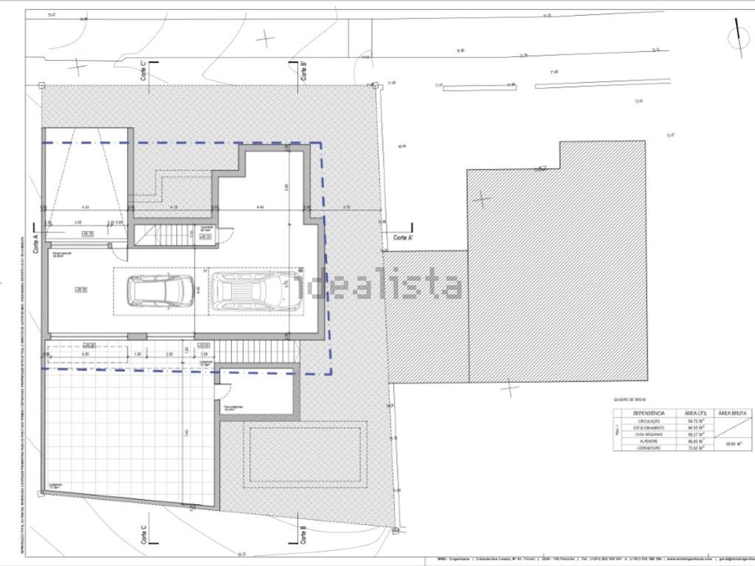 小楼房或独栋别墅出售在 Casais de Mestre Mendo - Coimbrã - 平面图