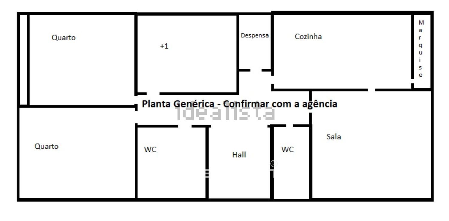 出租公寓 t3在Rua Arroteias - 平面图