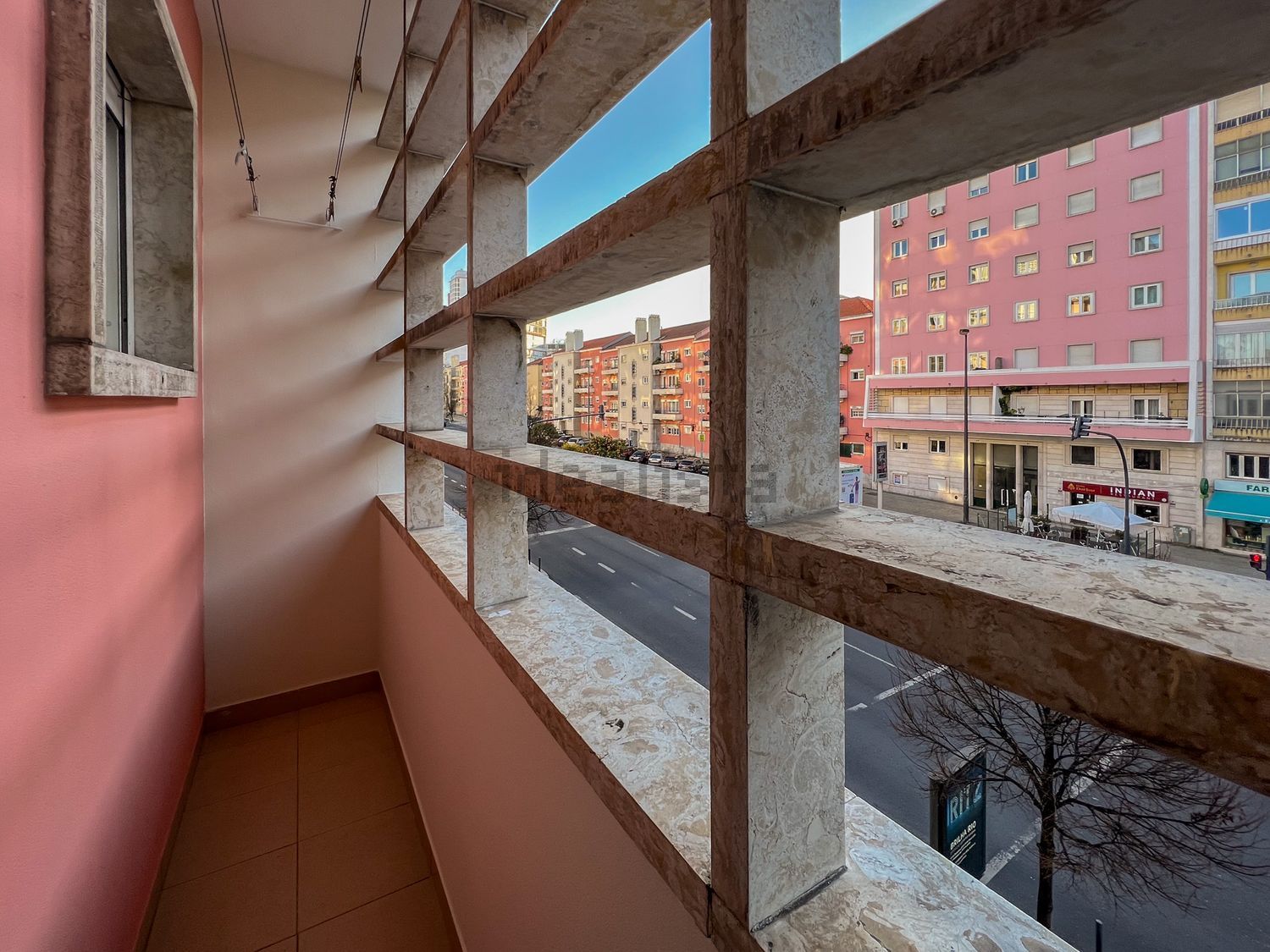 出租公寓 t2在Avenida de Roma - 阳台