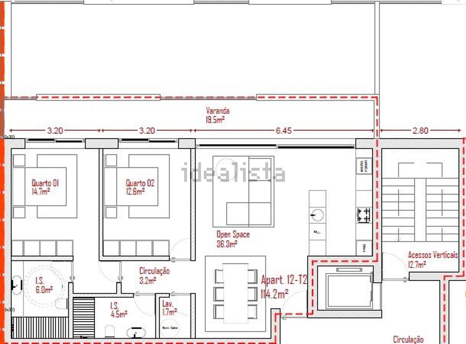 公寓 t2出售在Avenida de Errenteria s/n - 平面图
