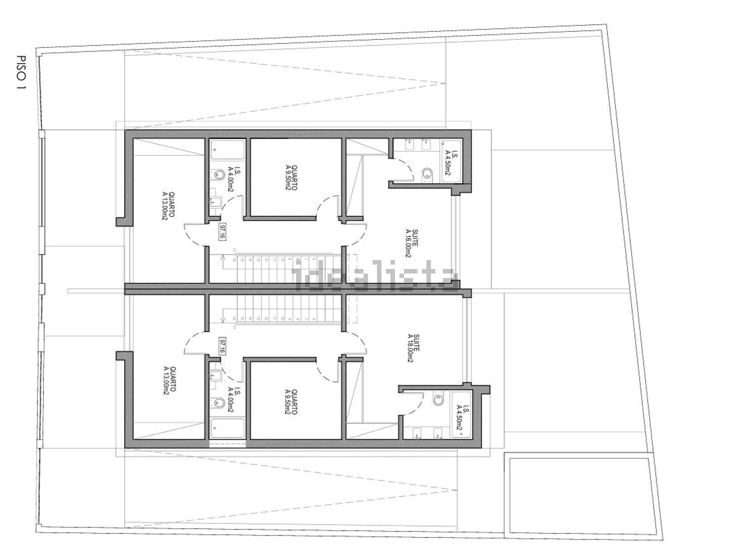 出租双拼别墅在 Bicesse - 平面图